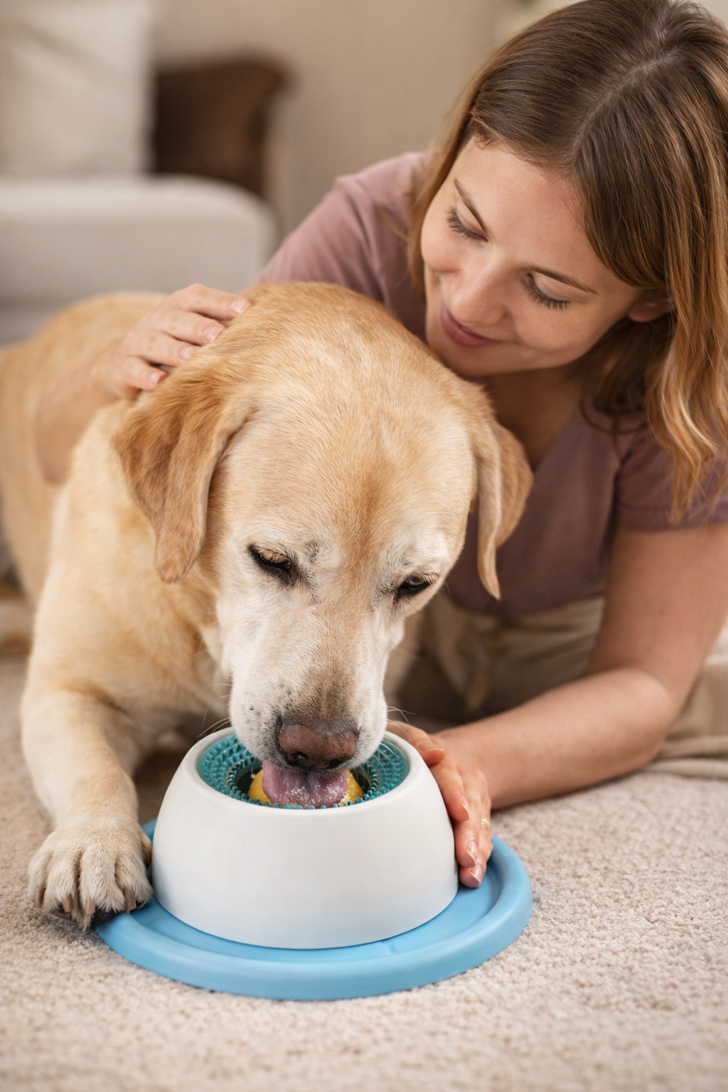 Interactive Pet Lick Toy - Self-Soothing Snack Bowl